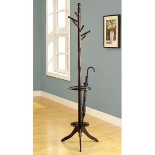 Monarch Specialties Coat Rack 71 H Cappuccino With An Umbrella