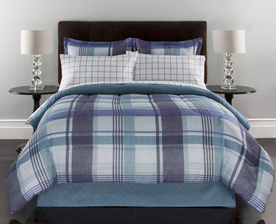 Colormate Complete Bed Set - Linden Plaid