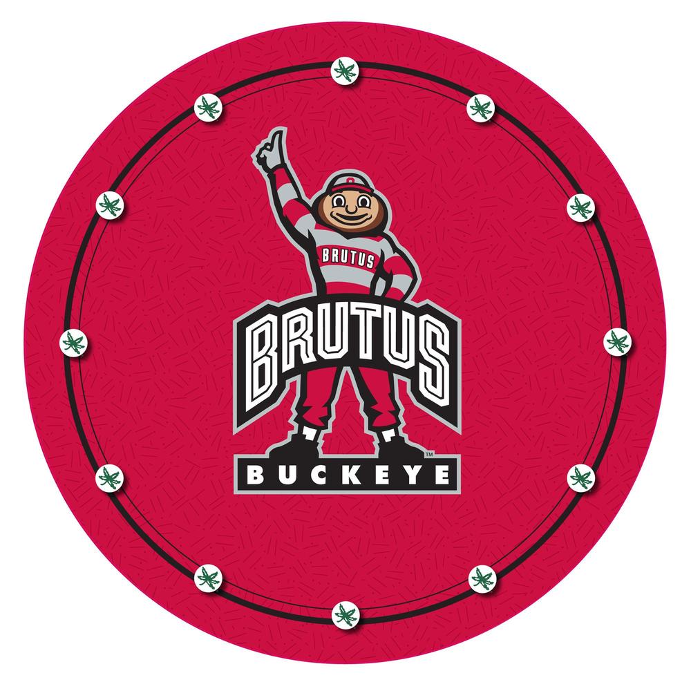 Trademark Global The Ohio State University Padded Bar Stool with Back -Brutus