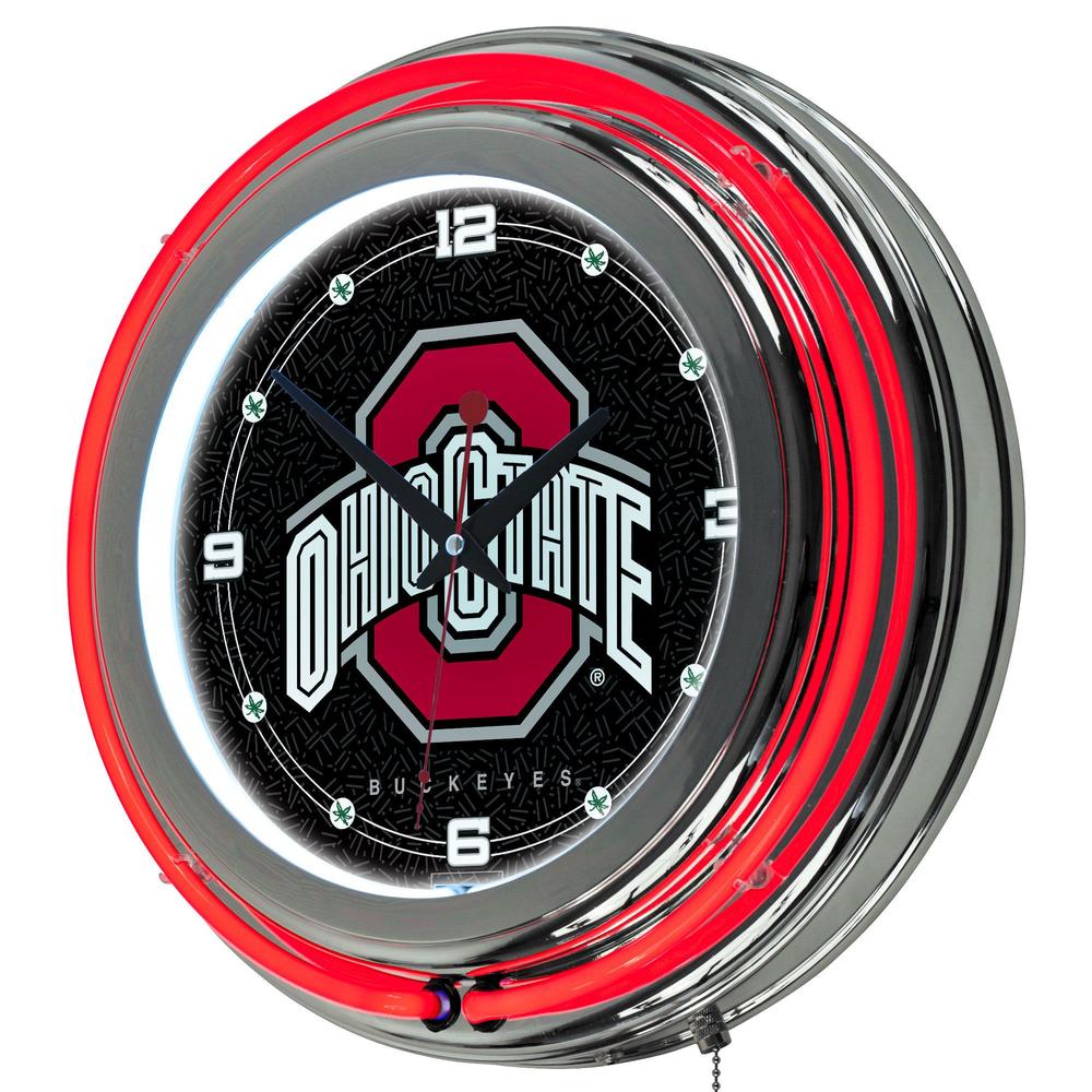 Trademark Global The Ohio State University Neon Clock - 14 inch Diameter