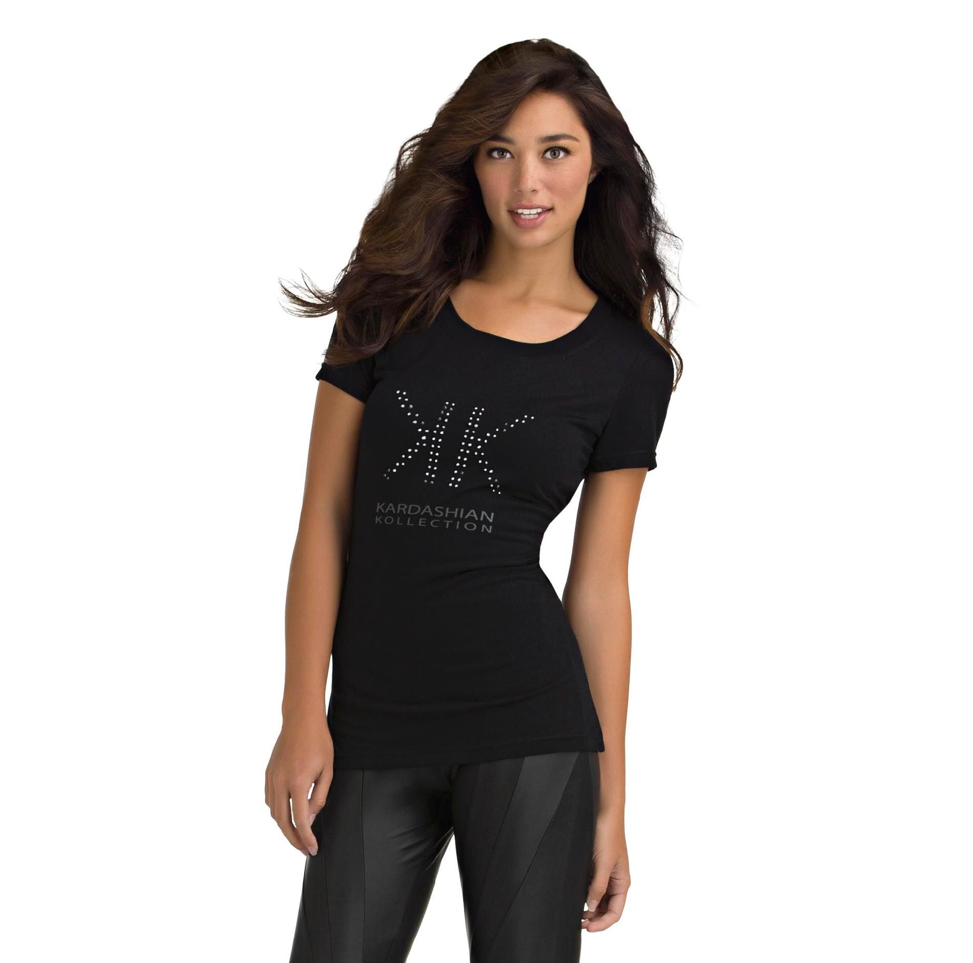 Kardashian Kollection Women's Sequin Logo T-Shirt