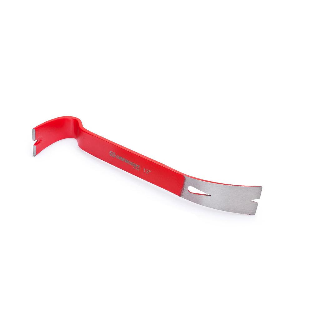 Crescent Flat Pry Bar 13 Inch, Code Red