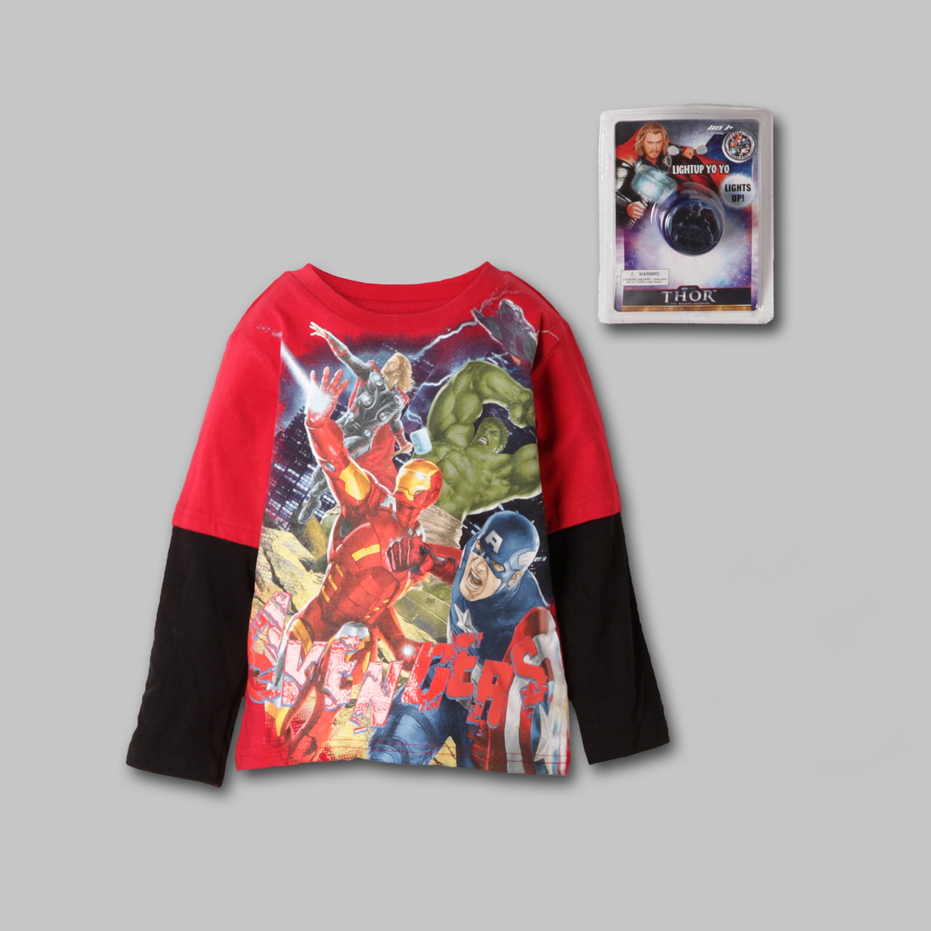 Avengers Boy&#8217;s T-Shirt Screen  Long Sleeve