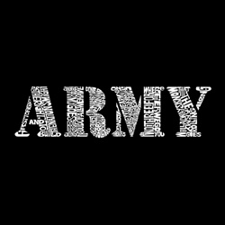 Los Angeles Pop Art Boy's Word Art T-Shirt - Lyrics to The Army Song