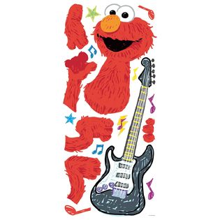 RoomMates Sesame Street - Elmo Rock n Roll Guitar Peel & Stick Giant ...