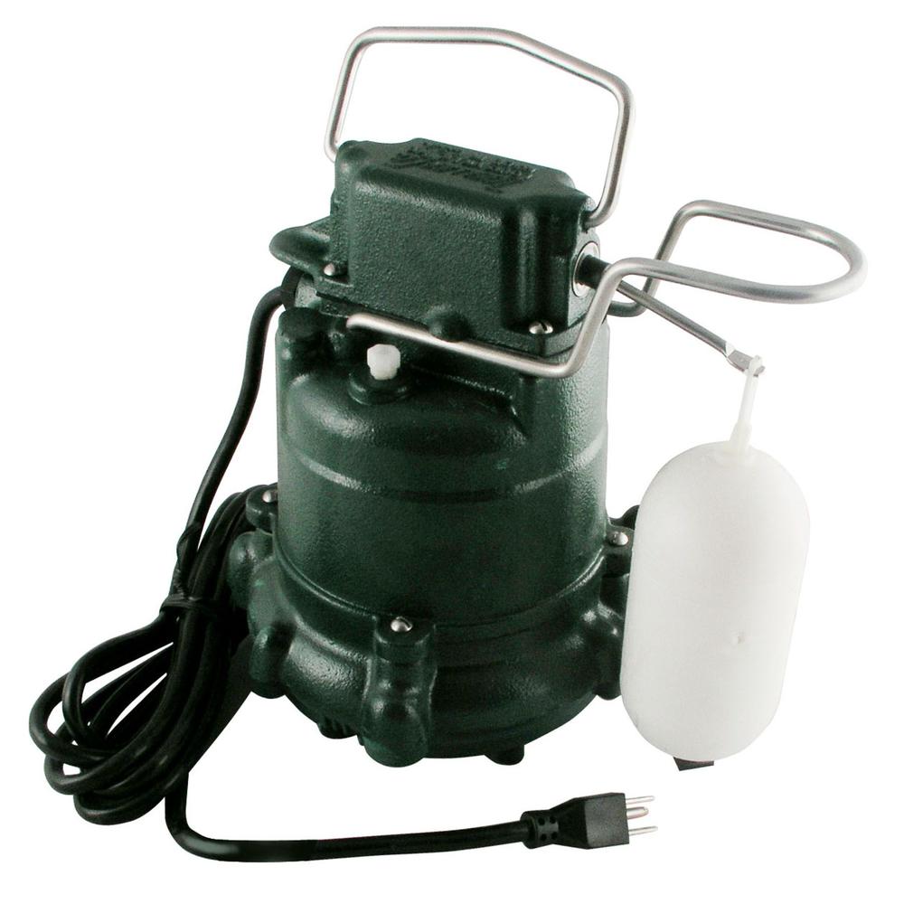 Zoeller M53 Mighty-mate Submersible Sump Pump, 1/3 Hp. 