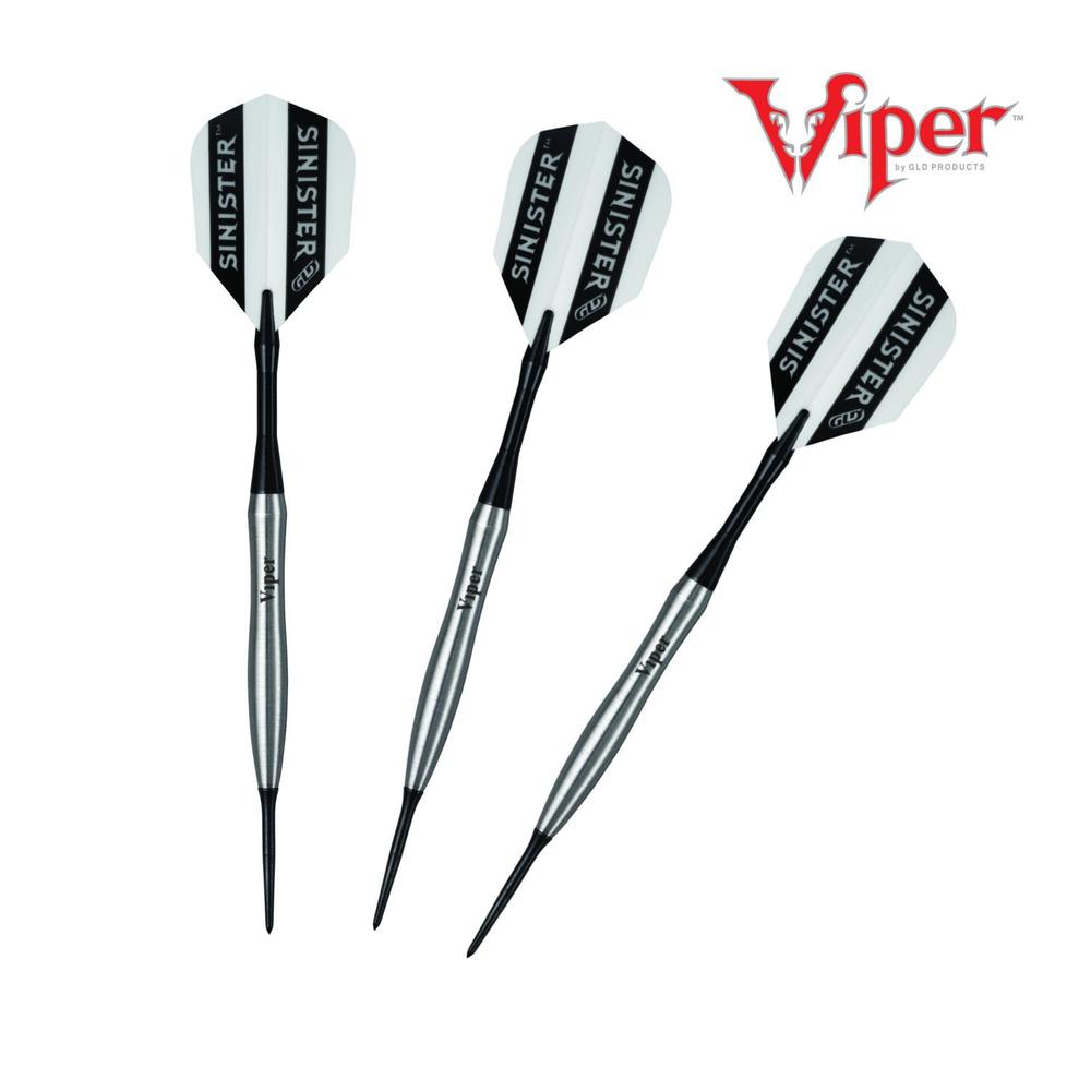 Viper SINISTER 95% TUNGSTEN center Balanced barrel STEEL TIP DART 24GM