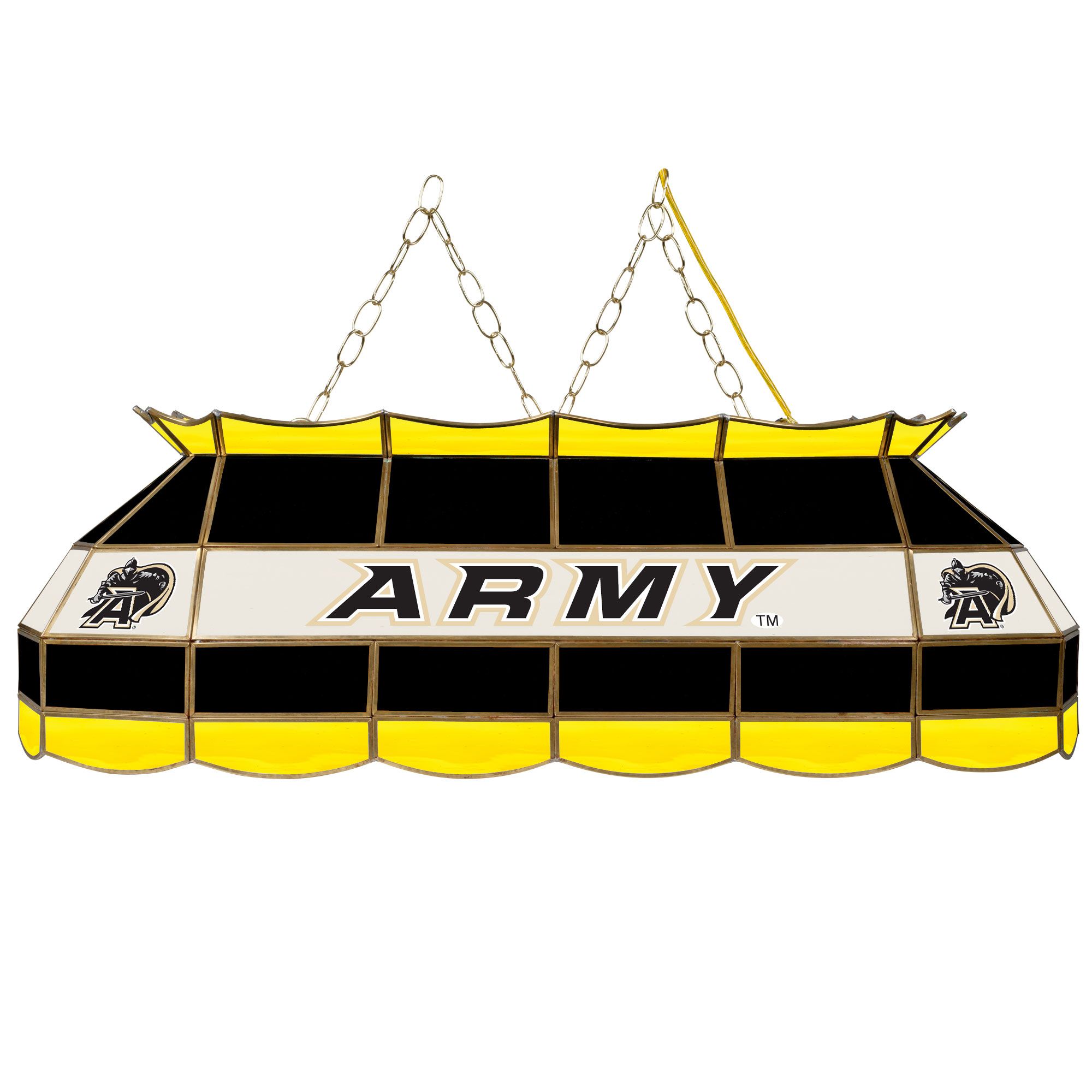Army Black Knights 40 inch Stained Glass Tiffany Style Lamp