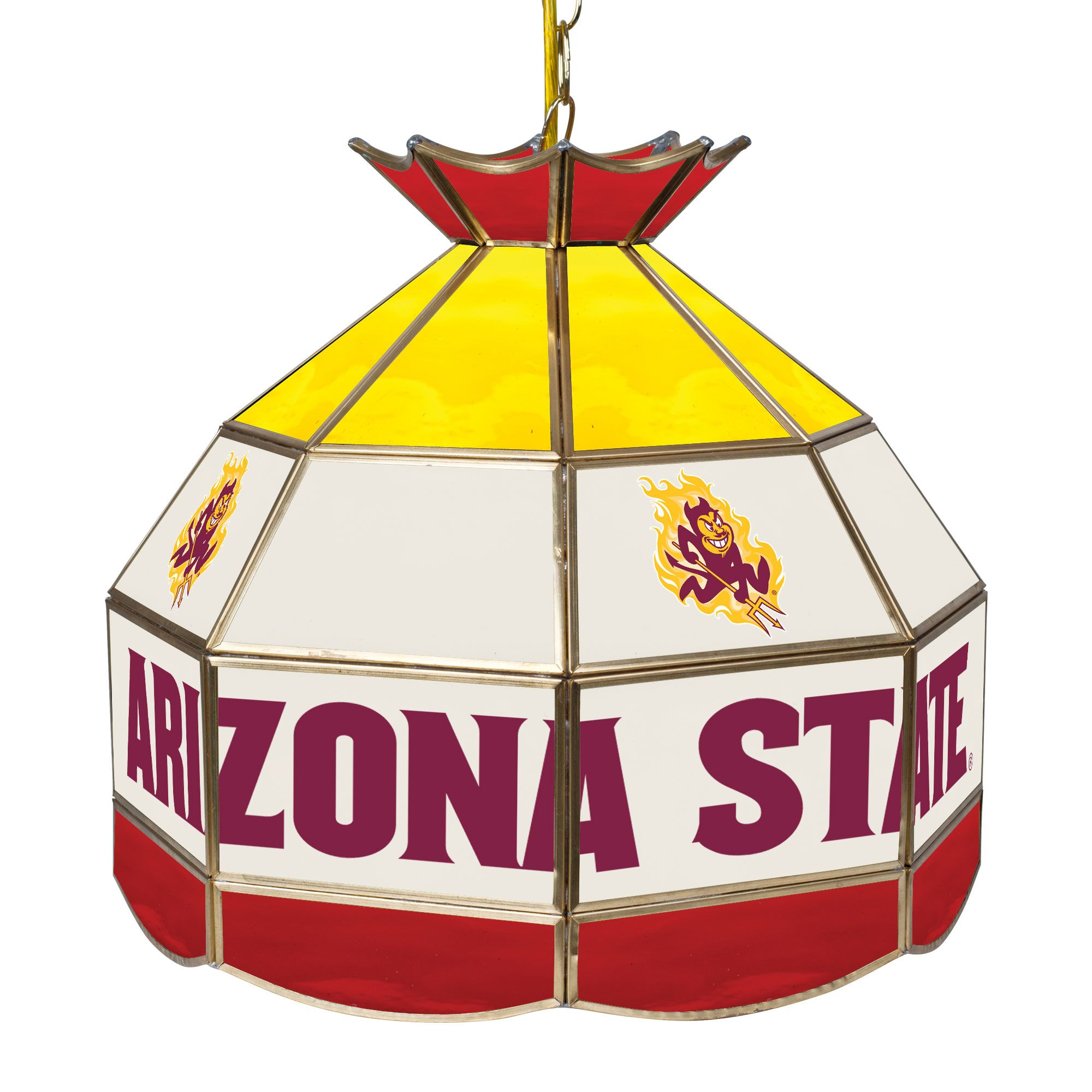 Arizona State University 16 inch Stained Glass Tiffany Style Lamp