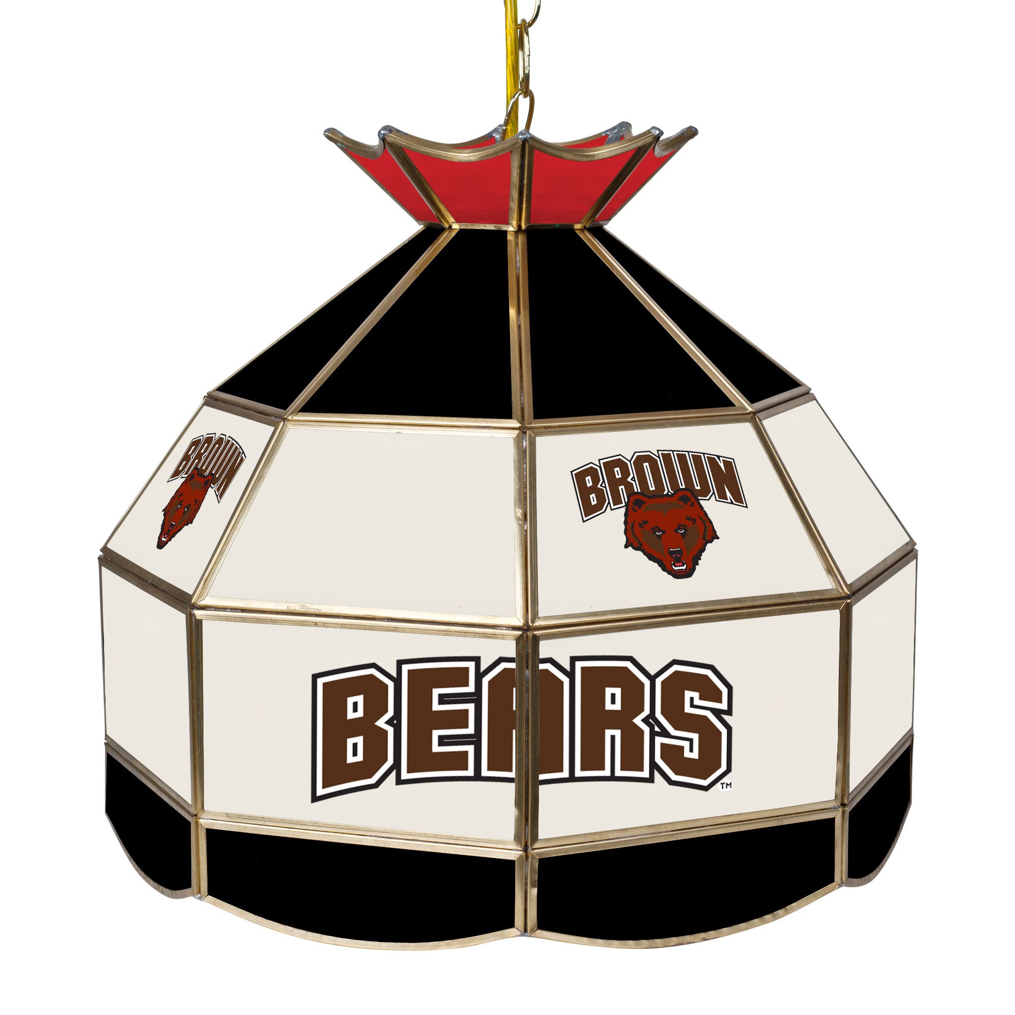 Brown University 16 inch Stained Glass Tiffany Style Lamp