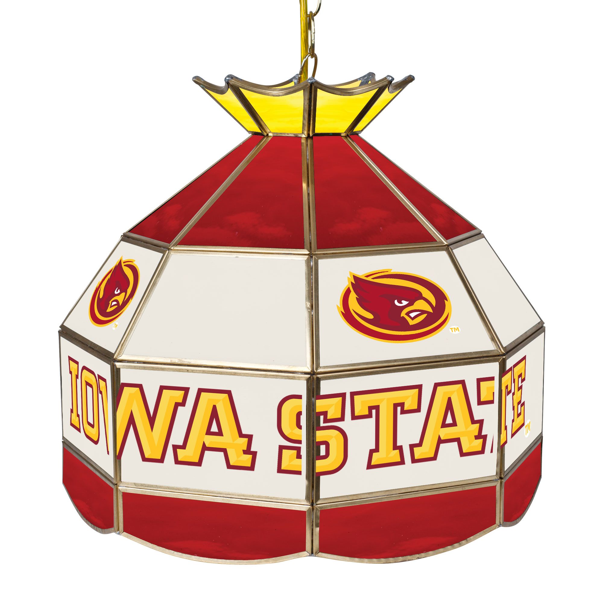 Iowa State University 16 inch Stained Glass Tiffany Style Lamp