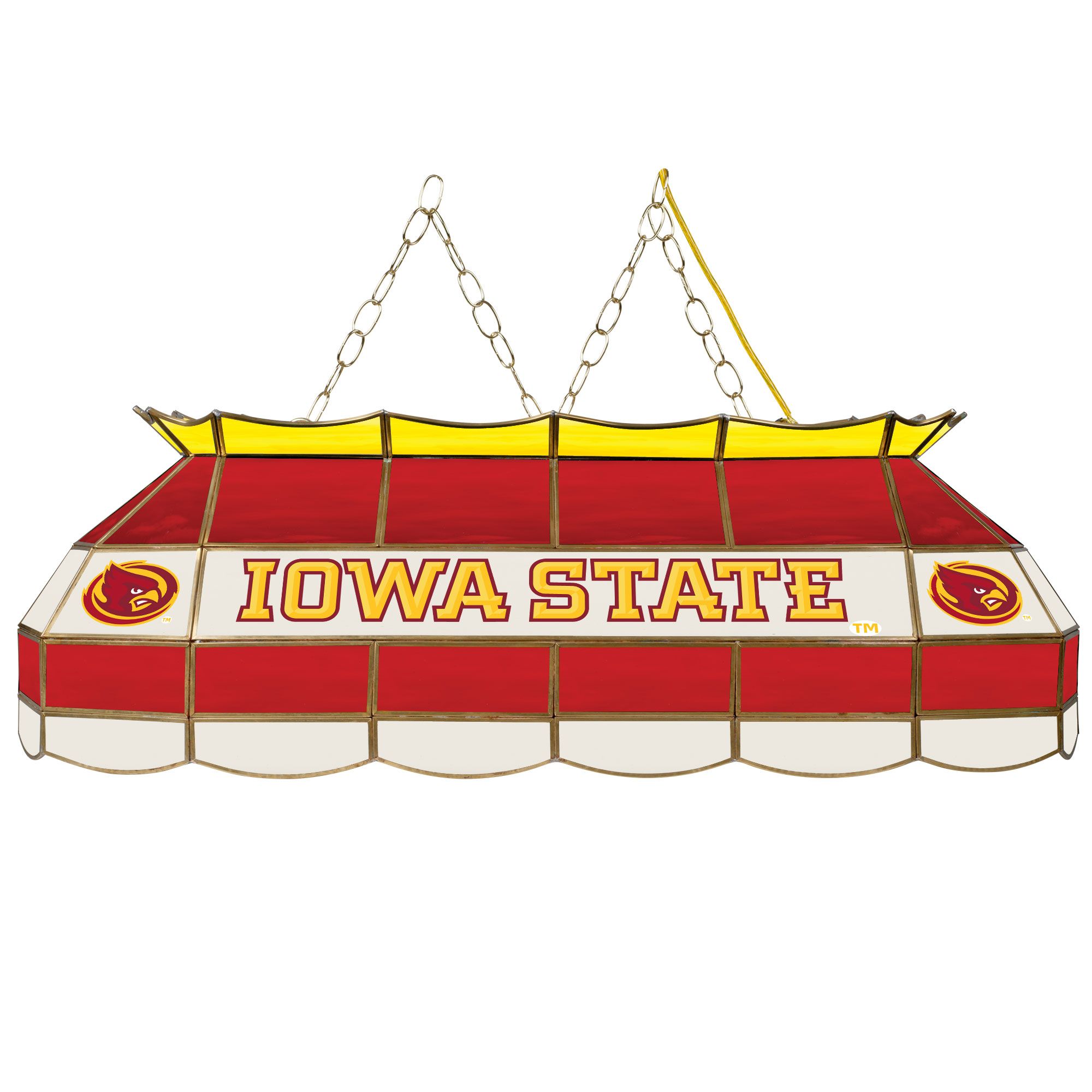 Iowa State University 40 inch Stained Glass Tiffany Style Lamp