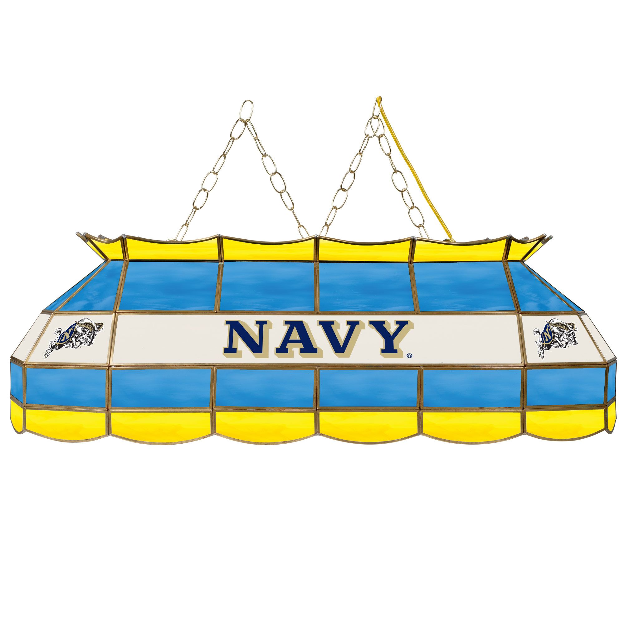 United States Naval Academy 40 inch Stained Glass Tiffany Style Lamp