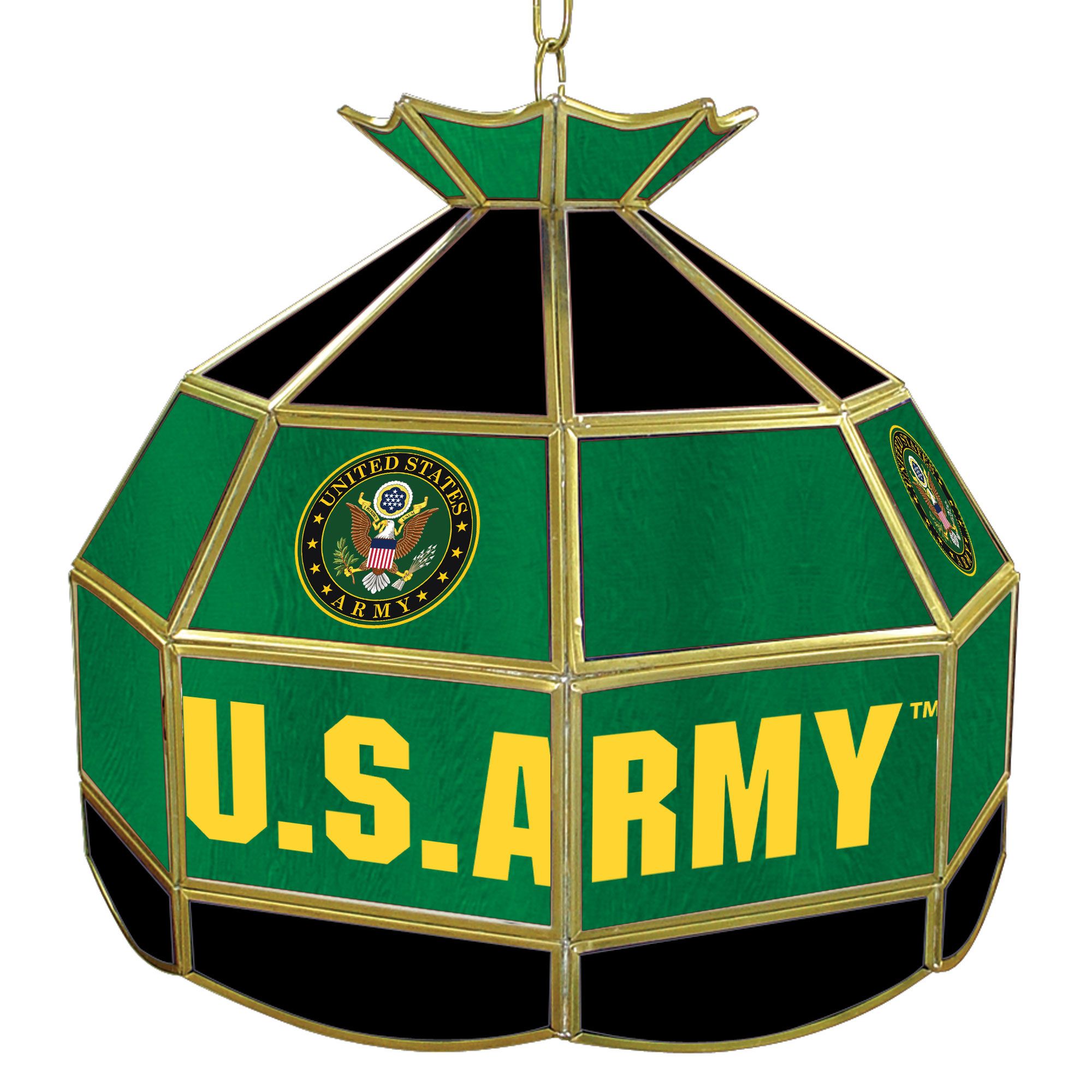 U.S. Army Symbol 16 inch Stained Glass Tiffany Style Lamp