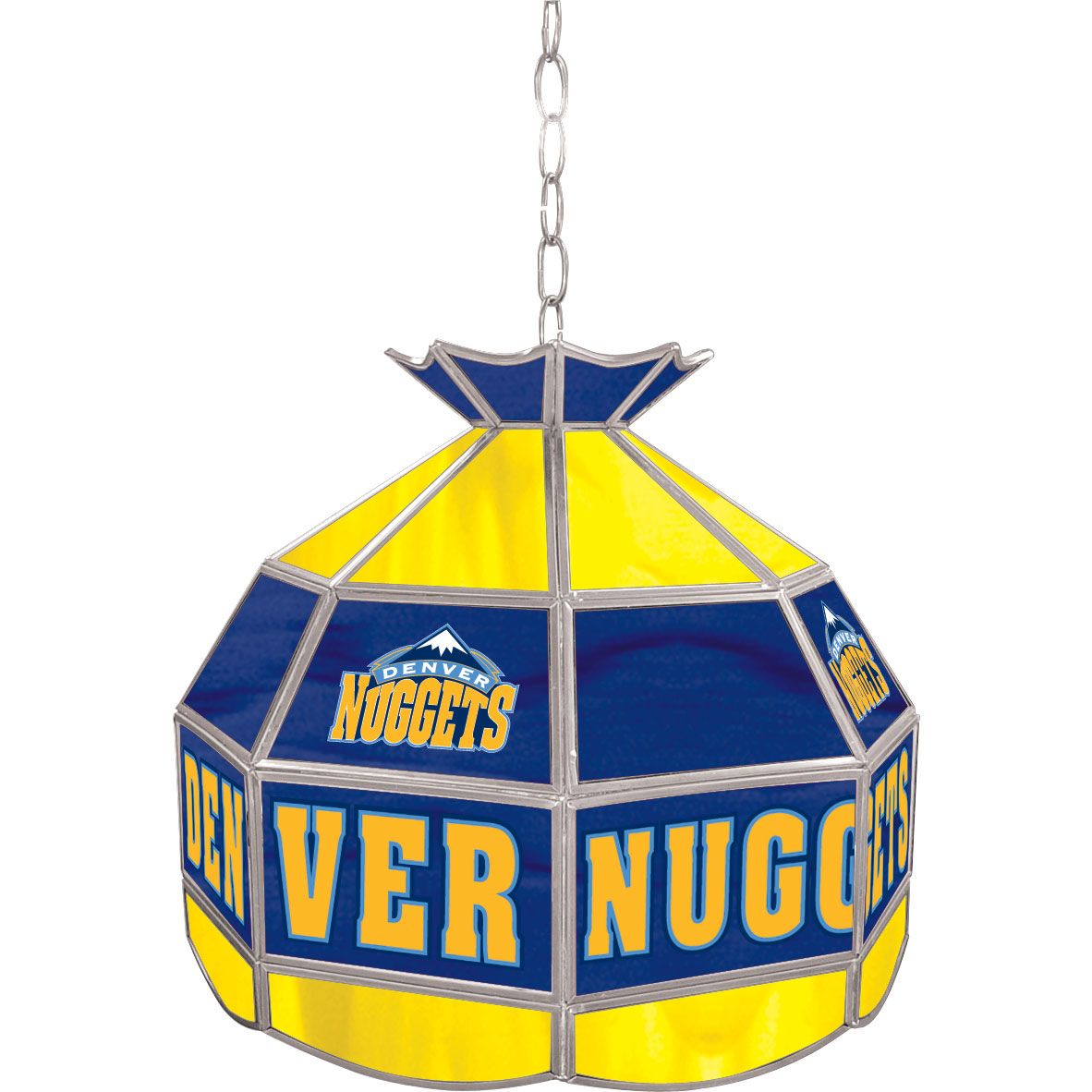 NBA(CANONICAL) Denver Nuggets 16 inch Stained Glass Tiffany Style Lamp