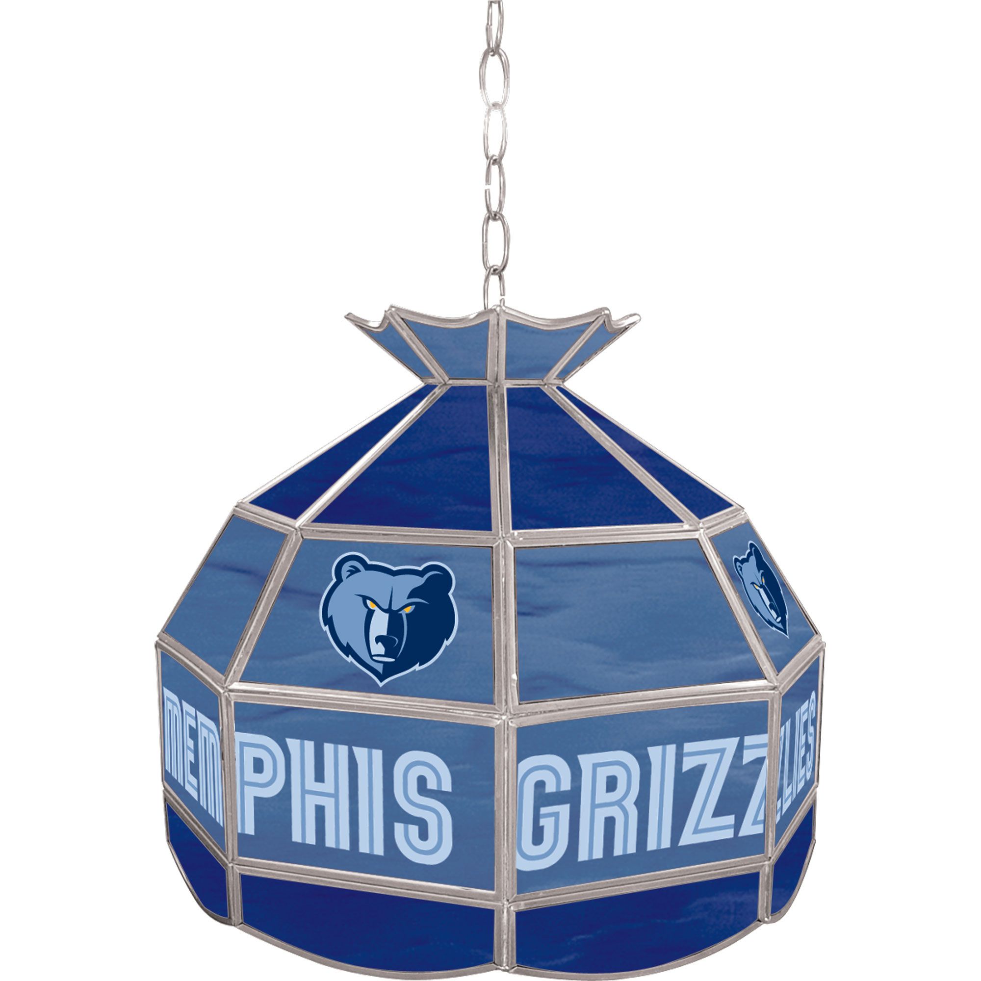 NBA(CANONICAL) Memphis Grizzlies 16 inch Stained Glass Tiffany Style Lamp