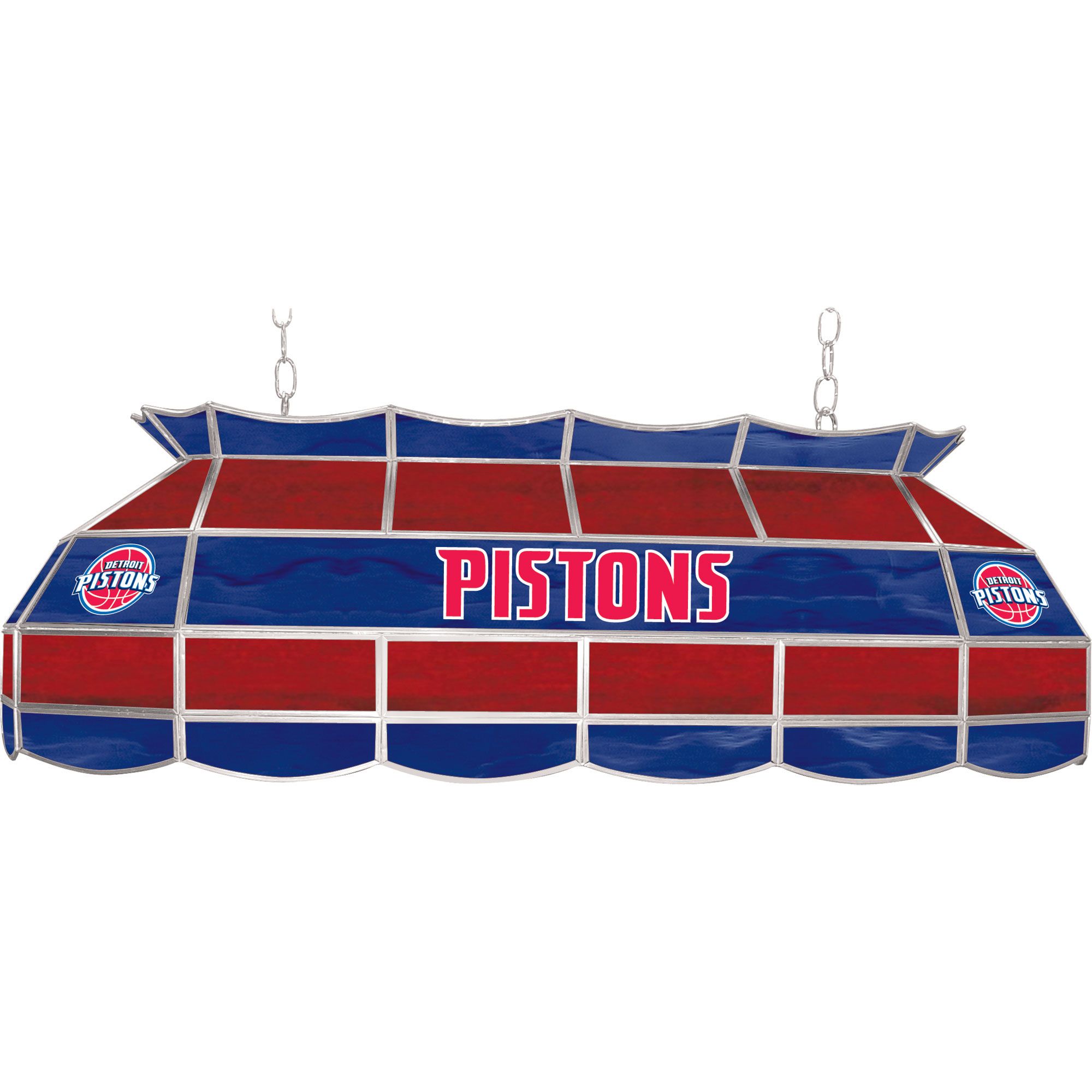 NBA(CANONICAL) Detroit Pistons 40 inch Stained Glass Tiffany Style Lamp