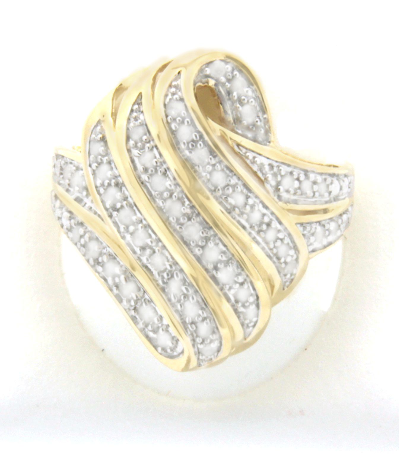 Gold Over Brass 0.50cttw Marquise Ring