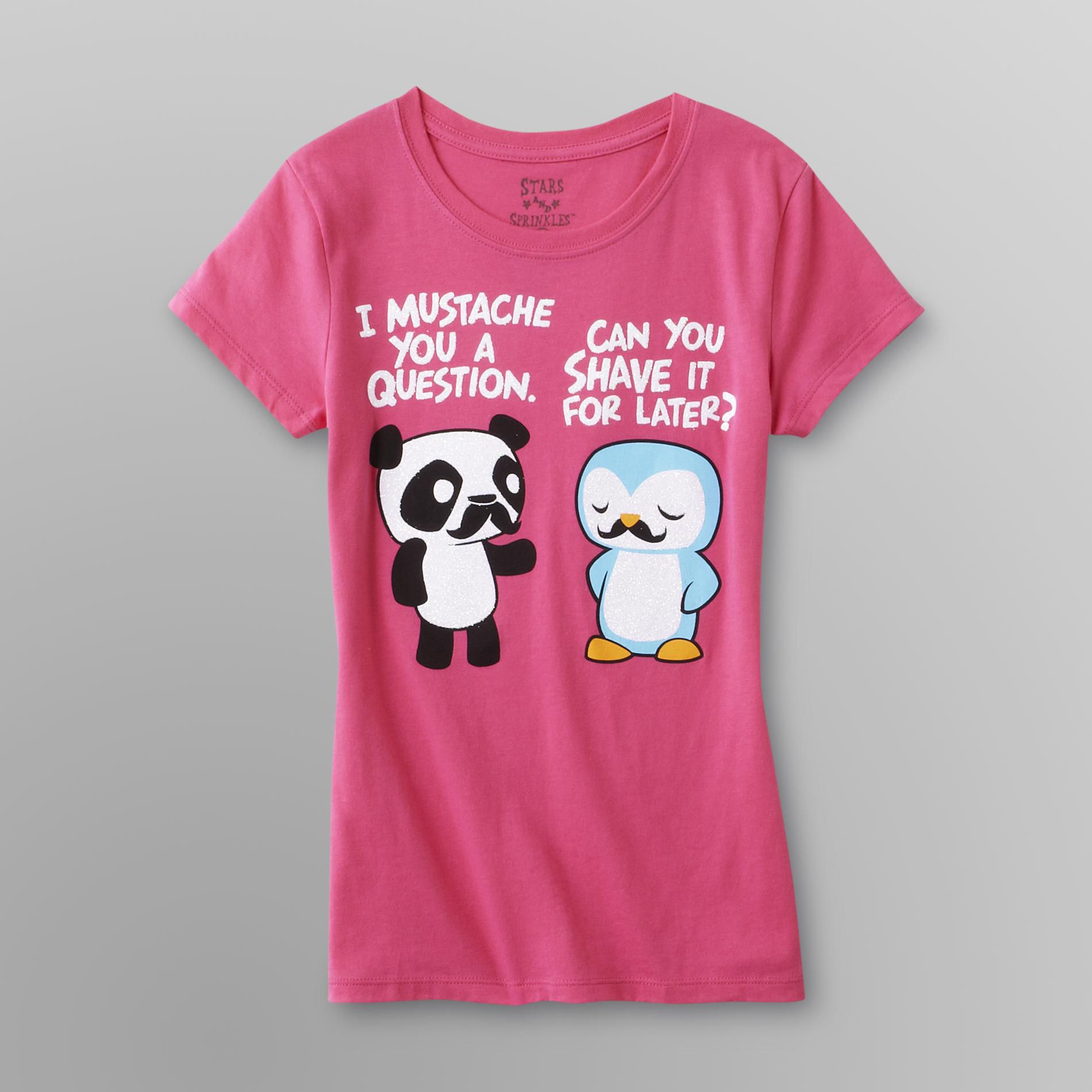 Stars & Sprinkels Girl's Graphic T-Shirt - Funny Animals