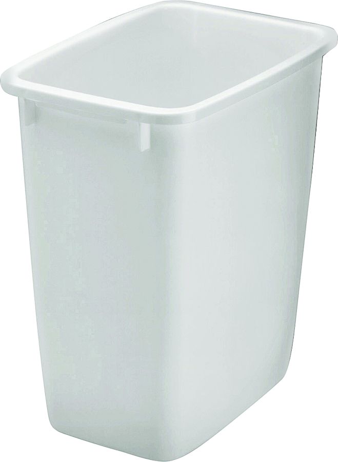 Rubbermaid 2806TPWHT Vanity Waste Basket in White, 36-Quart