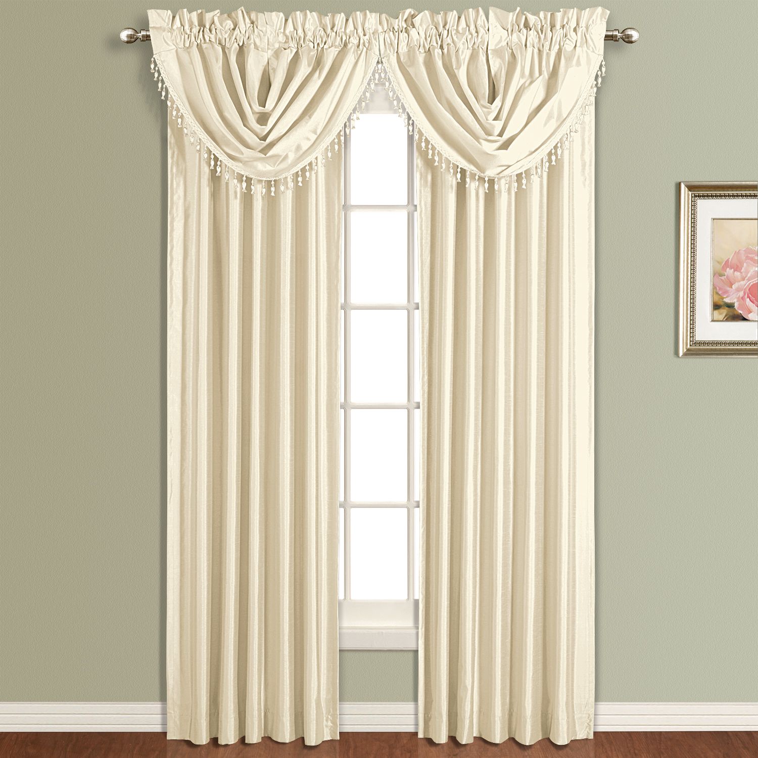 United Curtain Company Anna 50 X 32 Waterfall Valance