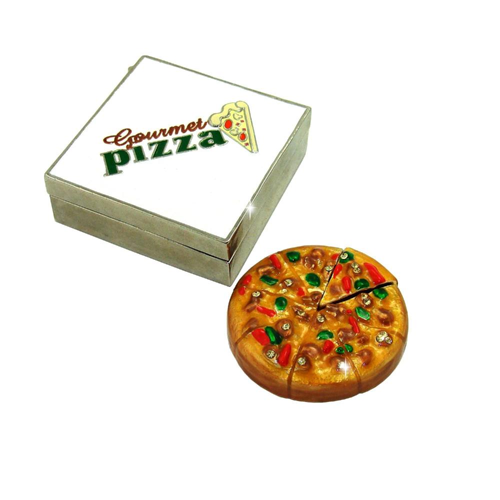 Objet d'Art 'The American Pie' Pizza Trinket Box