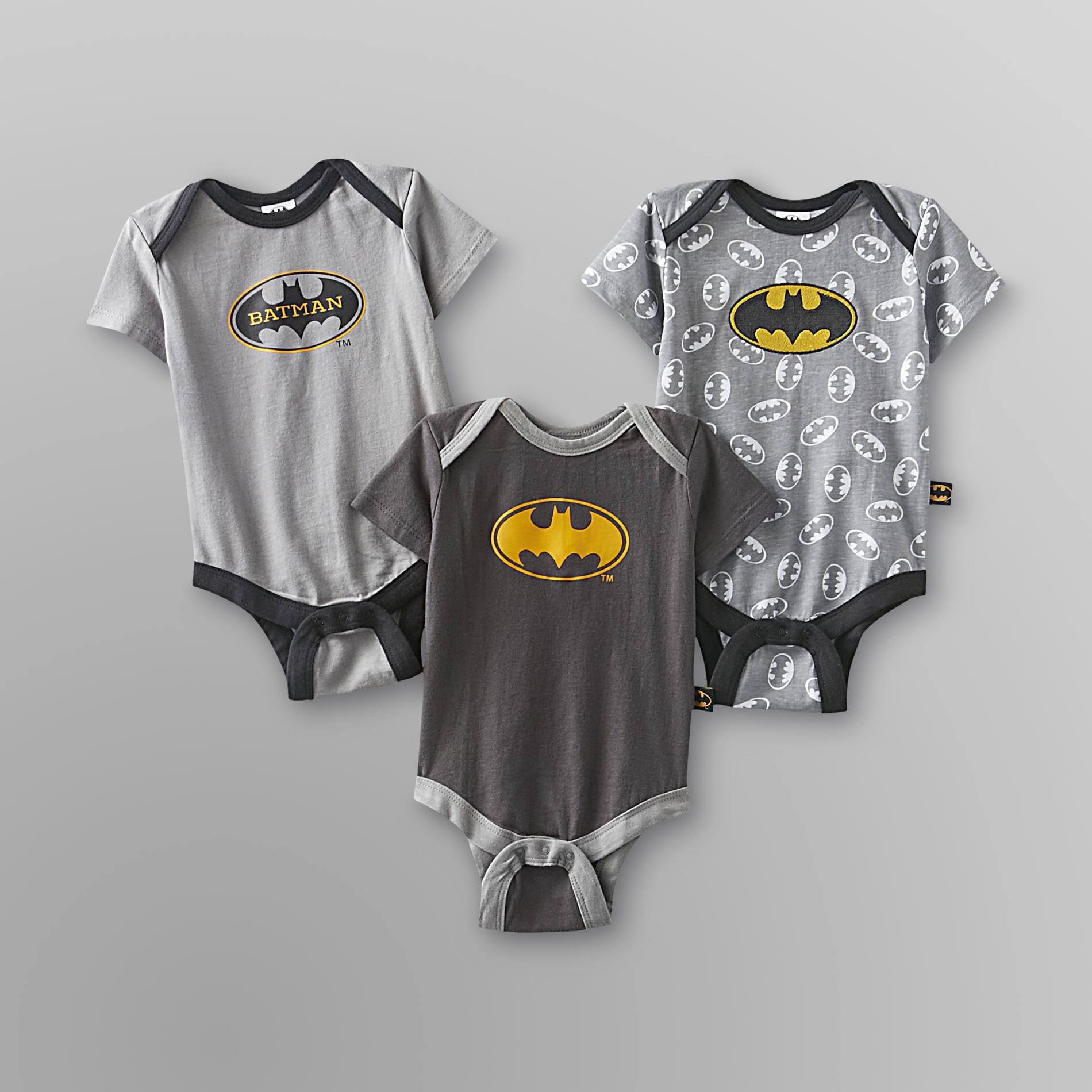 DC Comics Batman Infant Boy's Bodysuit - 3-Pack