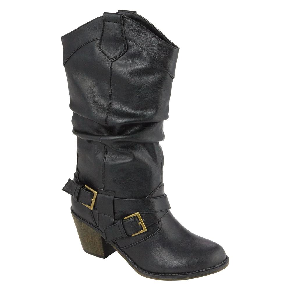 Route 66 Women's Western Boot Control - Black