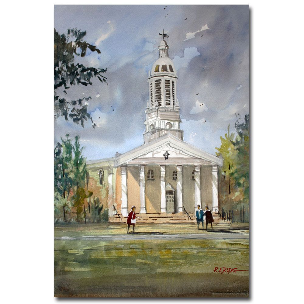 Trademark Global Ryan Radke 'Lawrence Memorial Chapel' Canvas Art