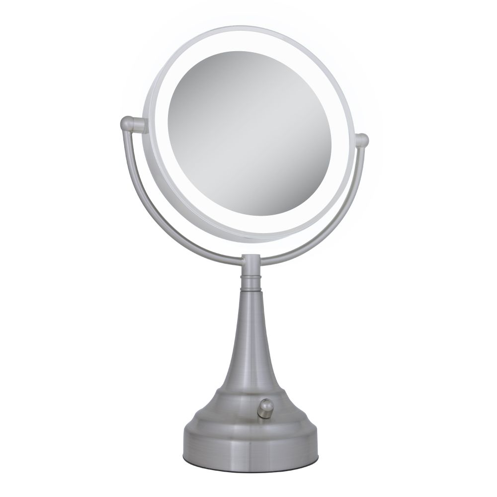 Zadro Dual LED lighted vanity mirror 1X & 10X magnification
