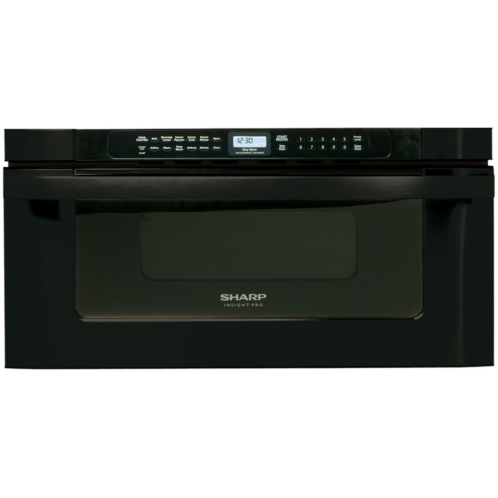 Sharp 30 In. 1000W Insight Pro Microwave Drawer Oven in Black
