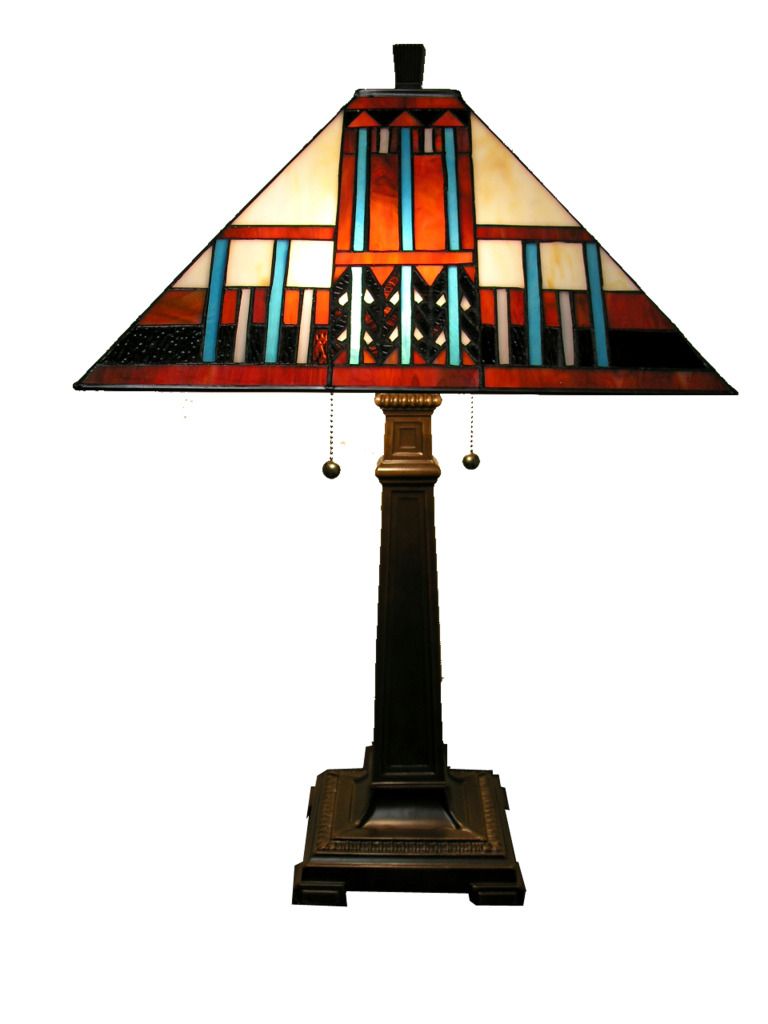 Warehouse of Tiffany Mission-Style Table Lamp