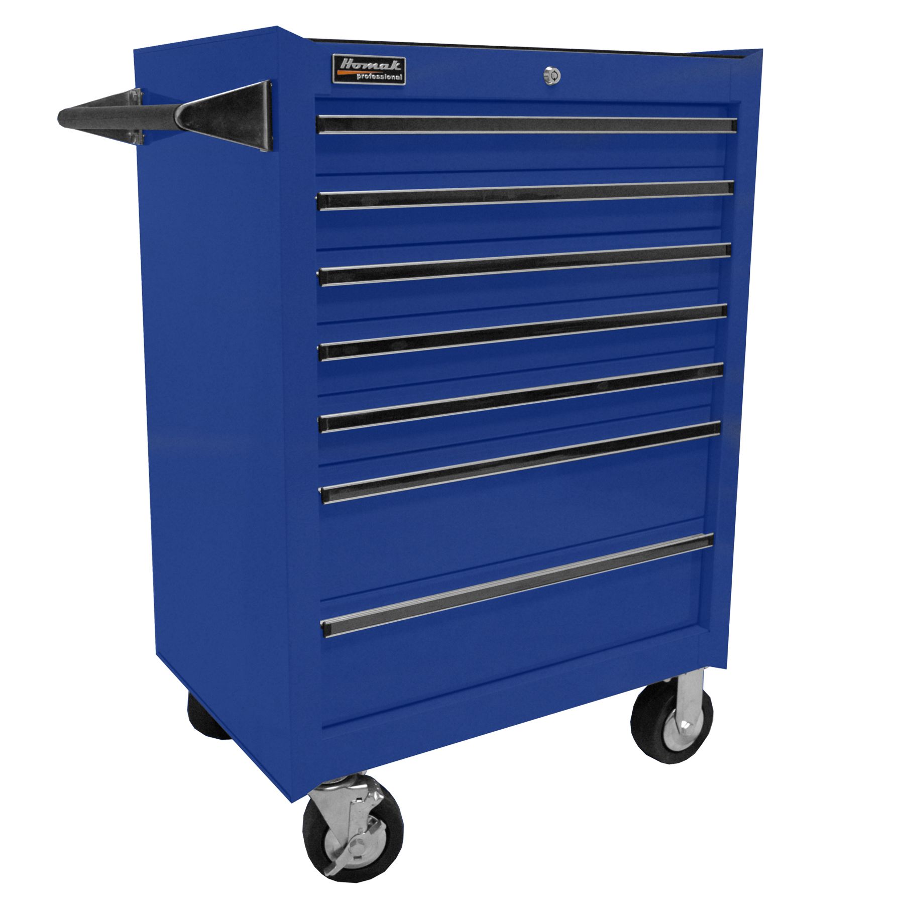 Homak 27 in Professional 7 Drawer Rolling Cabinet - Blue