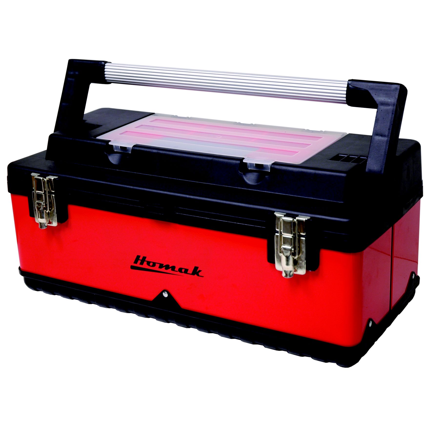 Homak 22.5in Red Metal & Plastic HandCarry w/ Aluminum Handle