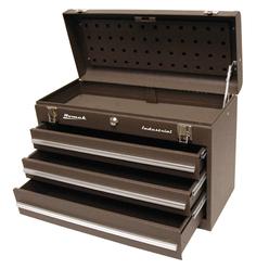 Homak BW00203200 13.75 x 20.25 x 8.75 in. Industrial 3 Drawer Friction Toolbox - Brown