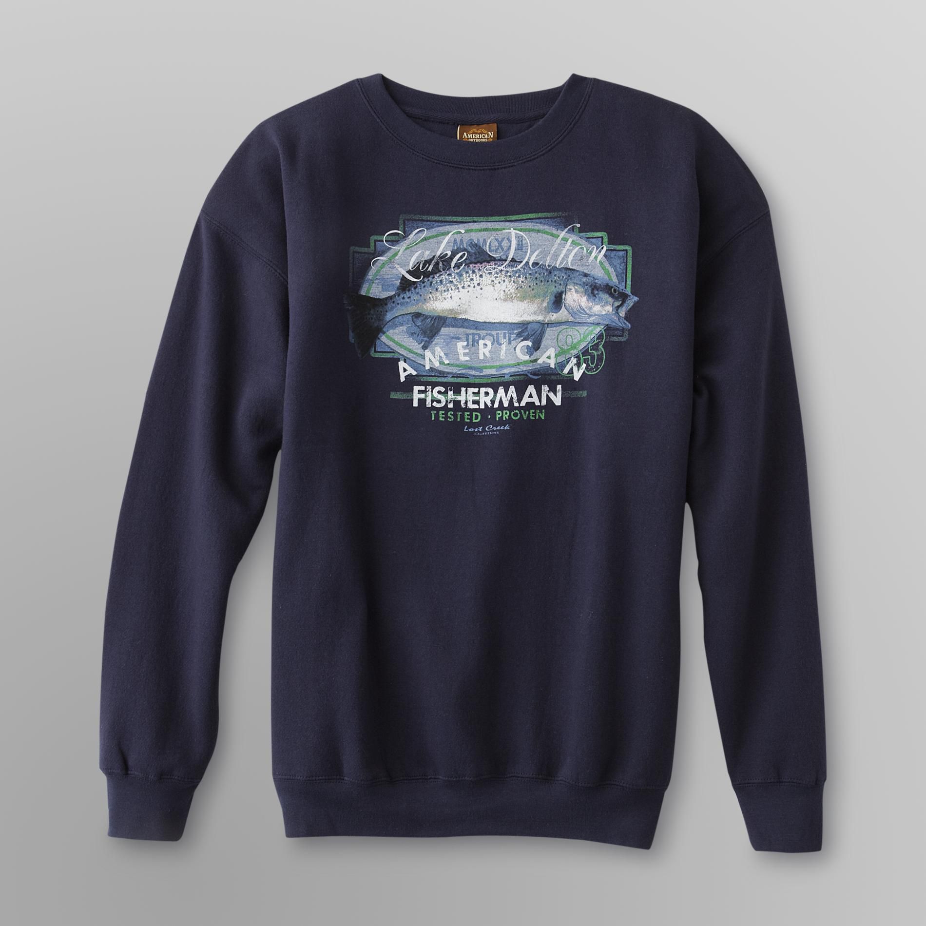 Men's Sportsman Sweatshirt - Trout Fishing