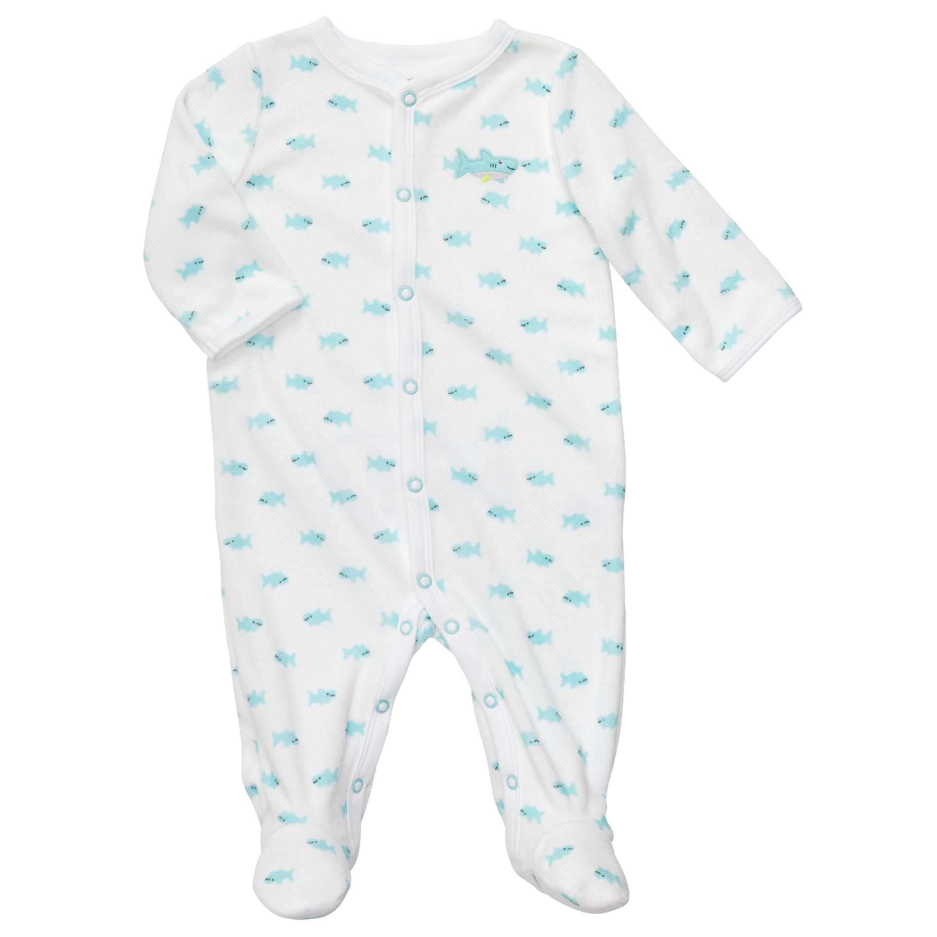 Carter's Infant Boy&#8217;s Blanket Sleeper Printed Terry &#8211; Shark
