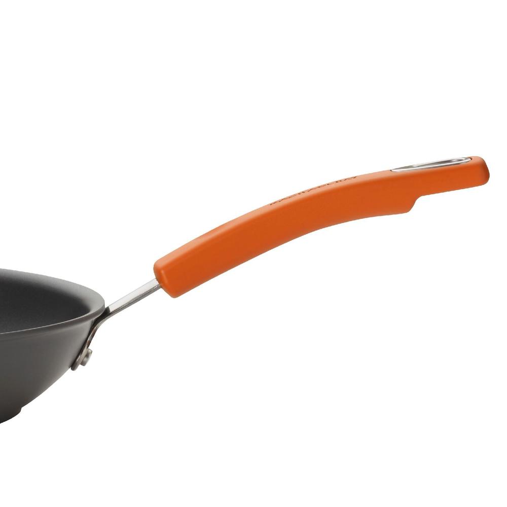 Rachael Ray Hard-Anodized, 8.5" open skillet (orange rubberized handle)