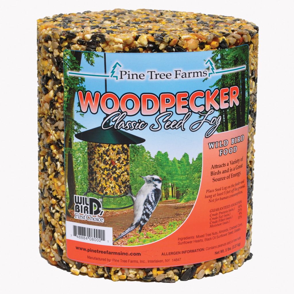 Pine Tree Woodpecker Classic Seed Log - 80 ounce