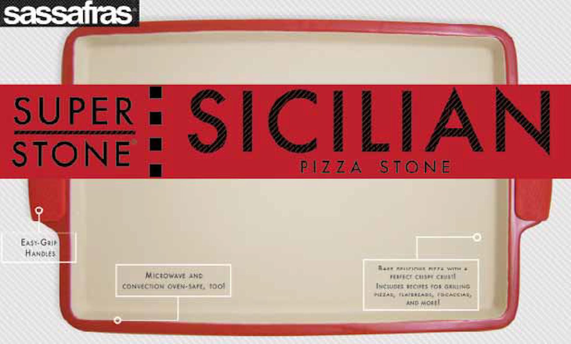Sassafras Enterprises SuperStone Sicilian Pizza Stone