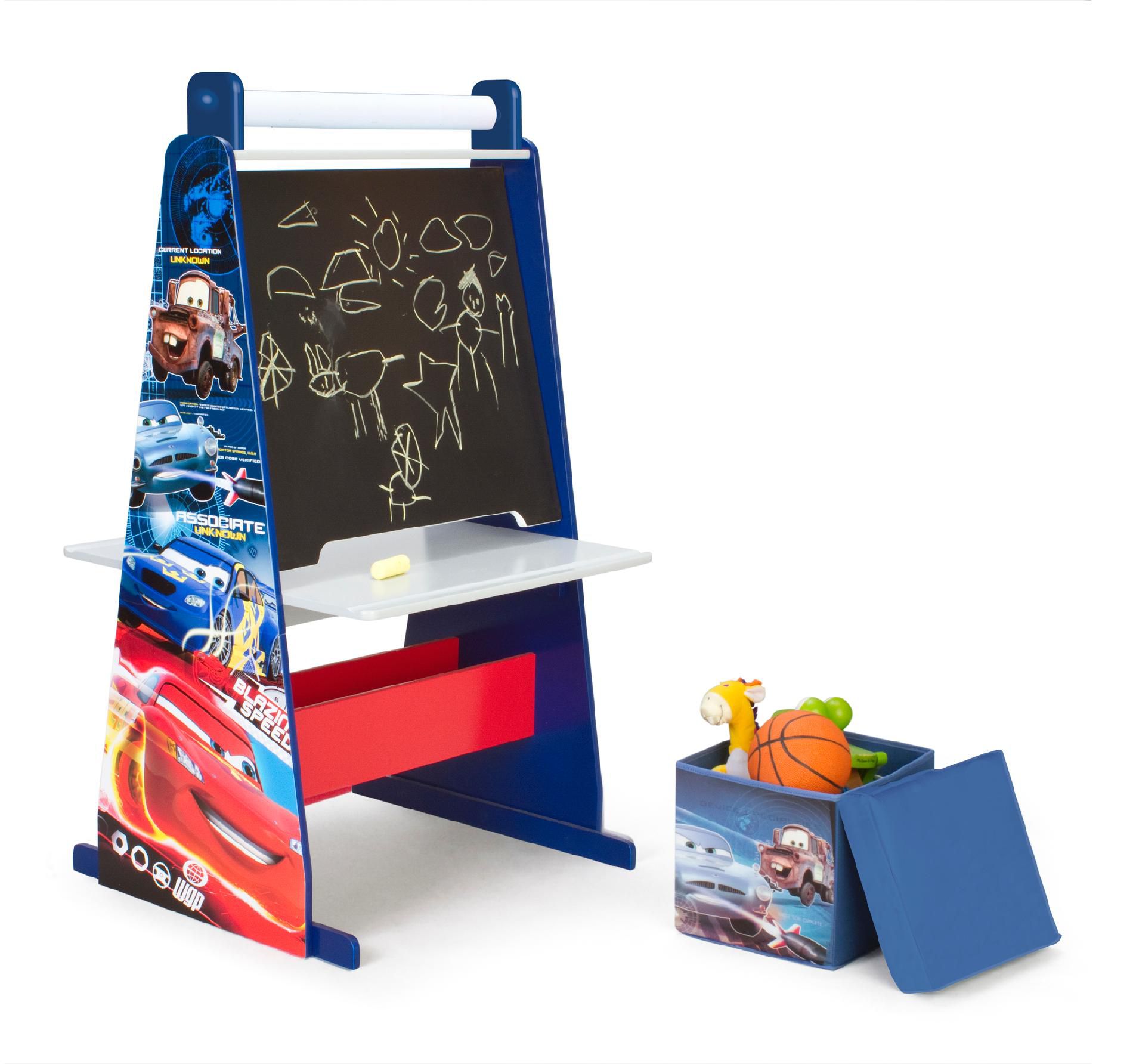 Disney Cars Easel Desk With Ottoman