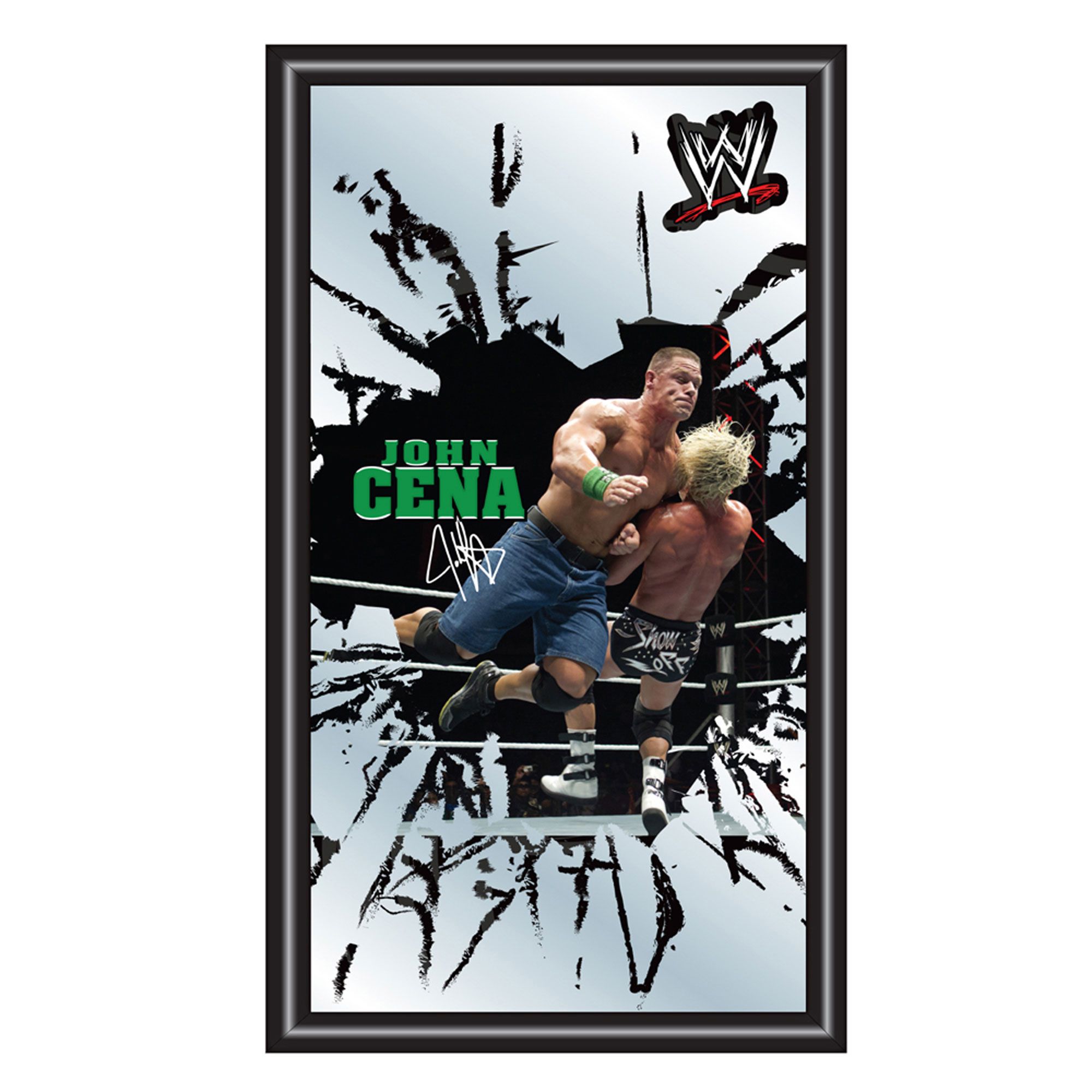 WWE John Cena Framed Logo Mirror