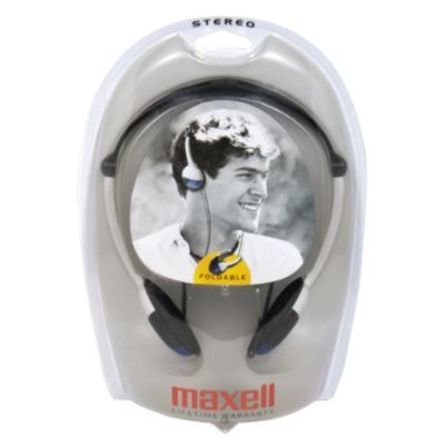 Maxell HP-200F Light-Weight Stereo Headphones, 1 each