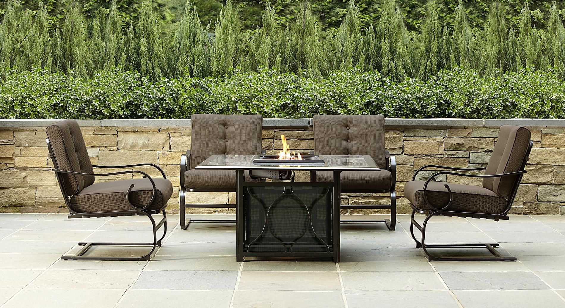Grand Resort Smoky Hill 5pc Gas Firepit, Sears Outdoor Furniture With Fire Pit