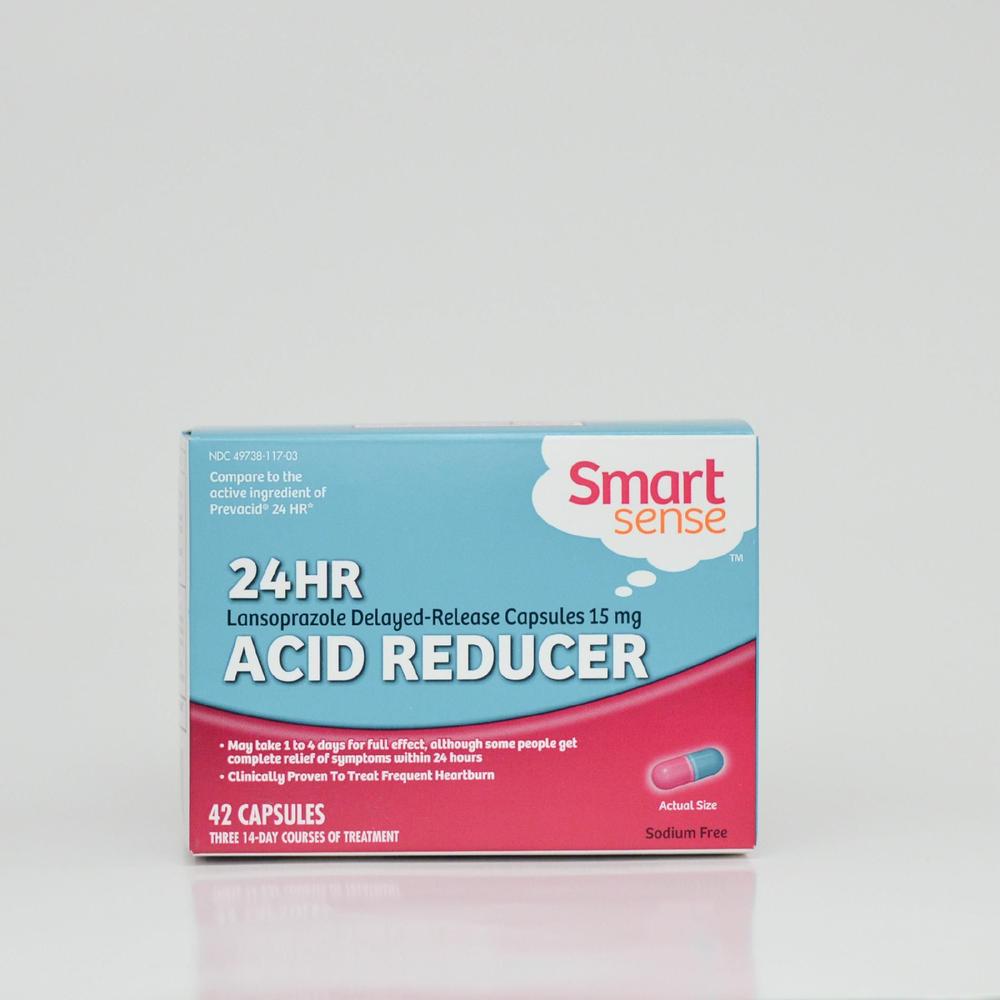Smart Sense Lansoprazole Acid Reducer 15 mg