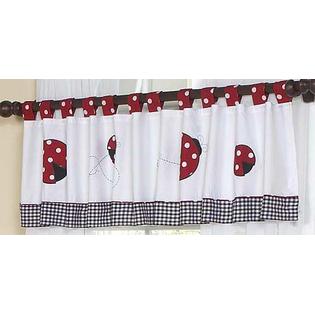 Sweet Jojo Designs Little Ladybug Collection Window Valance Baby