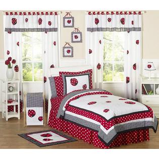 Sweet Jojo Designs Little Ladybug Collection Window Valance Baby