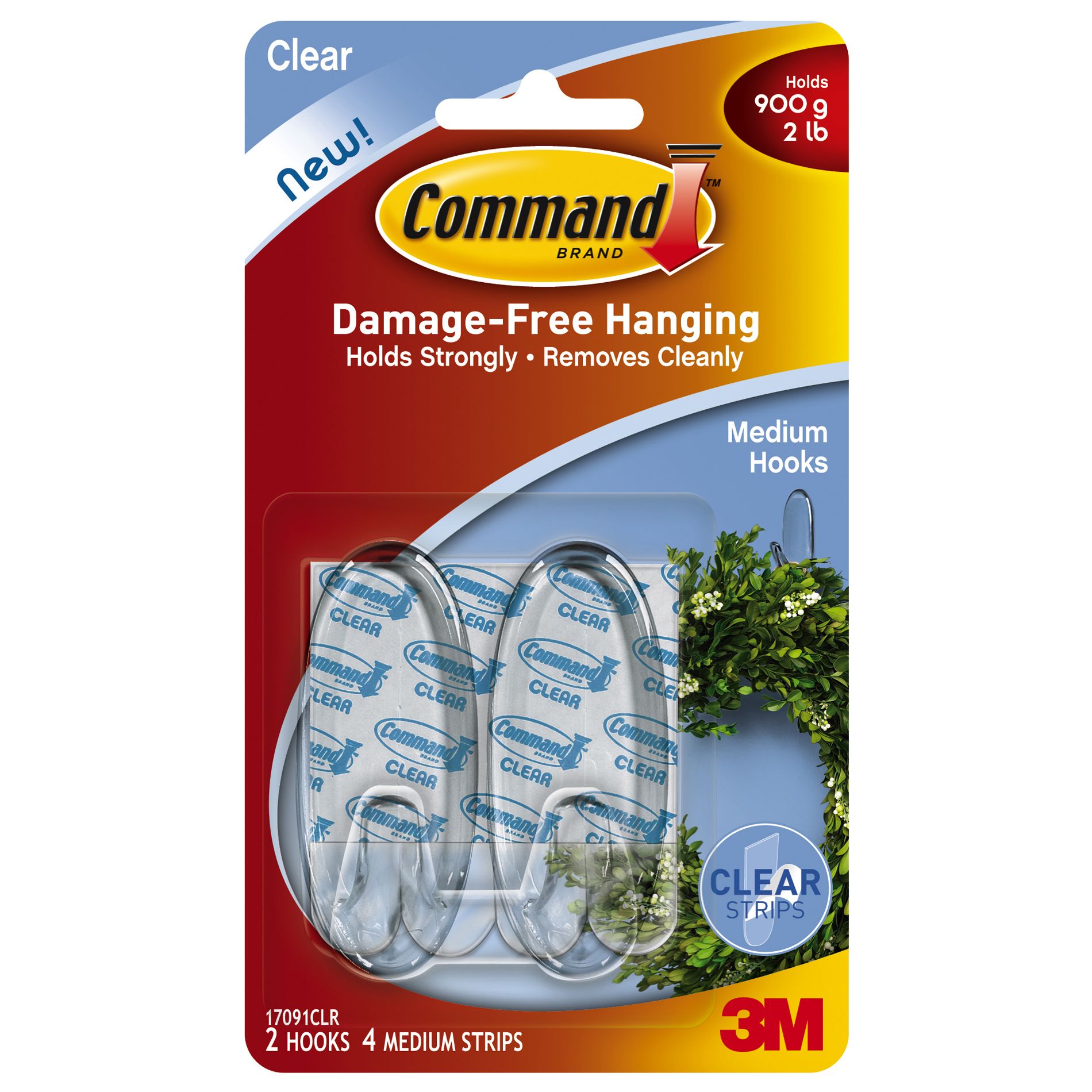 CommandTM Medium Hooks - Clear CommandTM Medium Hooks - Clear