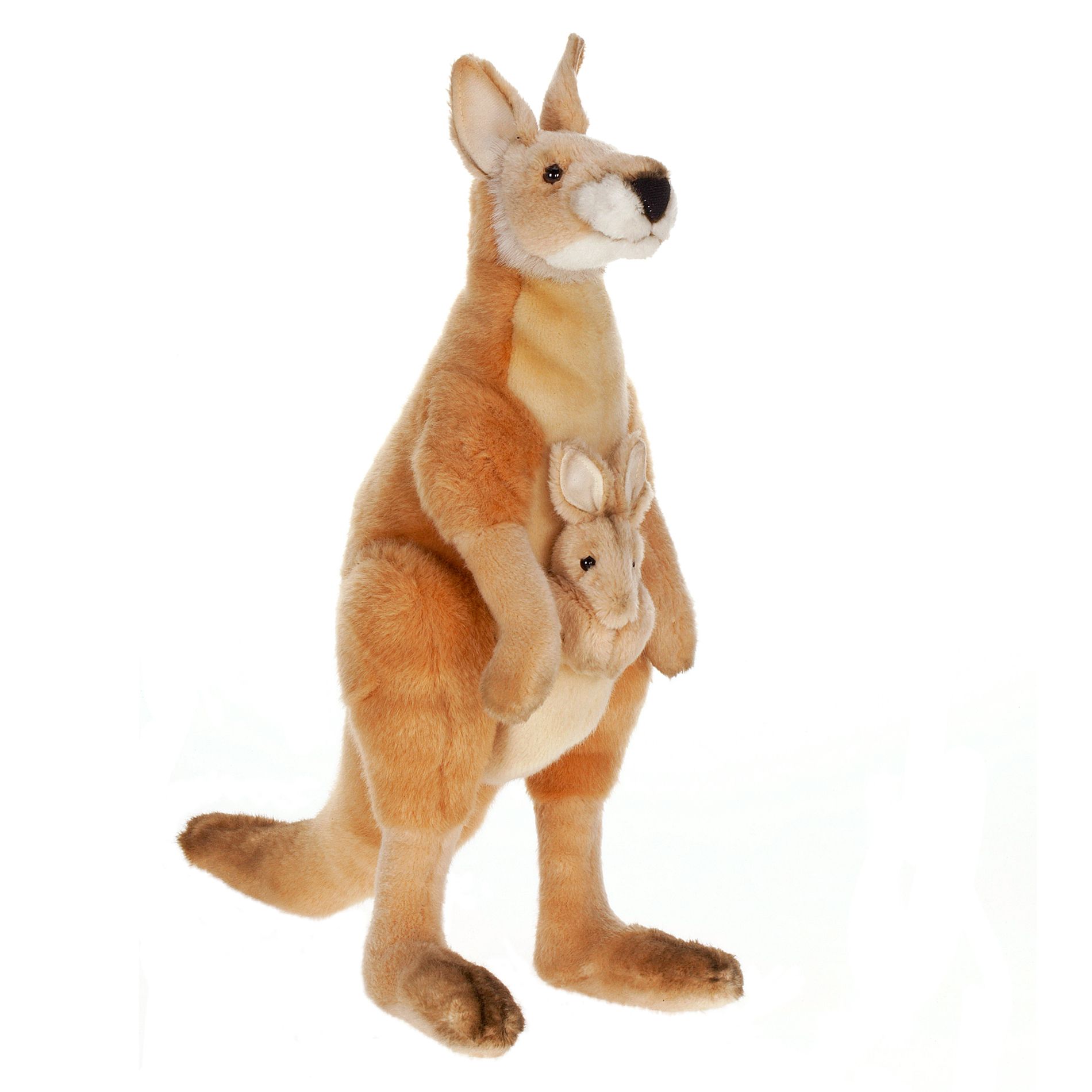 Hansa Creation 18-inch Mama and Joey Kangaroo Stuffed Animal