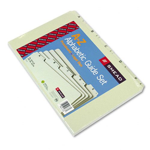 Smead SMD52376 Alphabetic Top Tab Indexed File Guide Set